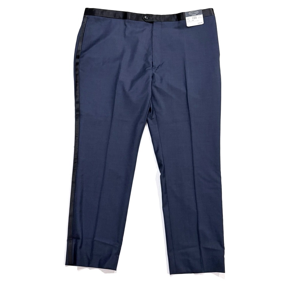 Pronto Uomo Platinum Modern Fit Suit Separates Tuxedo Pants 48Lx32W Wool Blend